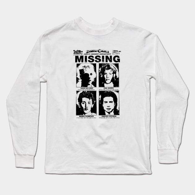 Santa Carla Missing Poster Long Sleeve T-Shirt by LordNeckbeard